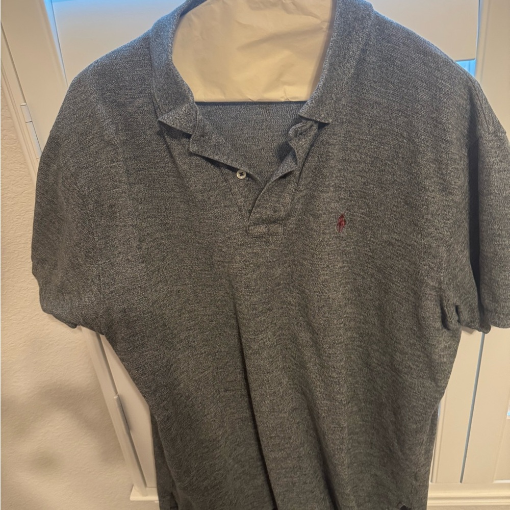 Polo by Ralph Lauren Men's Gray Polo Shirt